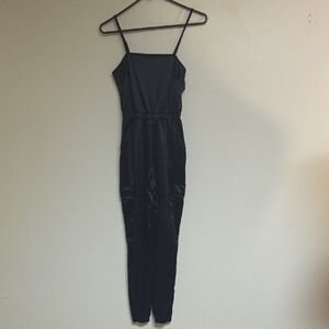 Derek Heart Sleek Black Jumpsuit #122
